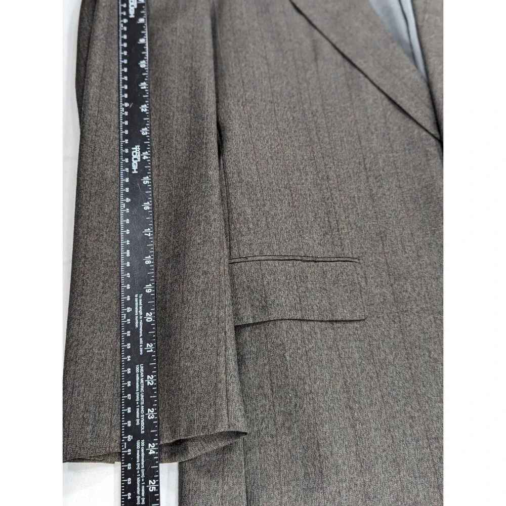Vitg Hickey Freeman Blazer Sport Suit Jacket Dark Green Subtle Maroon Stripe 44R